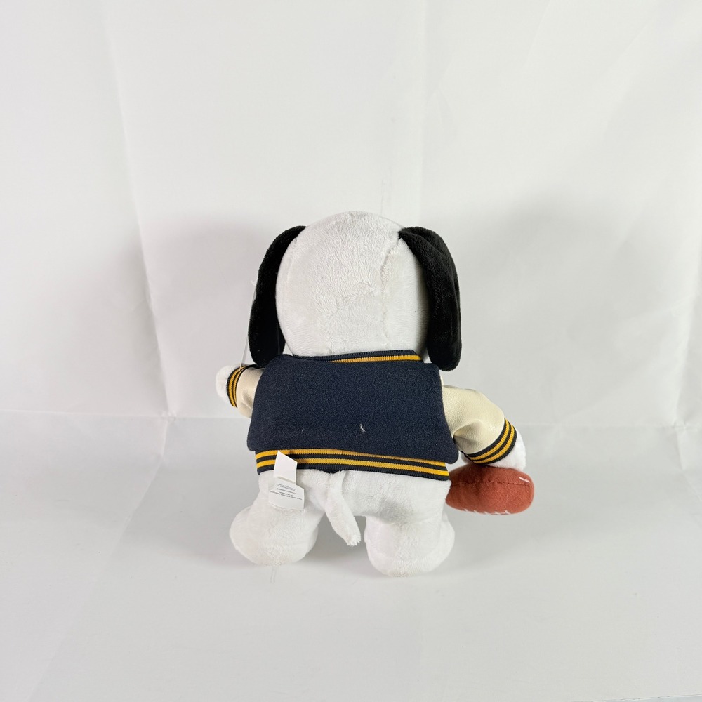 Peanuts Snoopy Football Plush Varsity Letterman Jacket 10" NWT Ruz 2025 - Picture 2 of 10